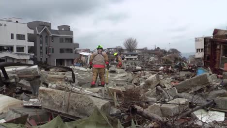 Search-And-Rescue-Teams-Hunt-For-Survivors-Following-The-Devastating-Earthquake-And-Tsunami-In-Japan-In-2017