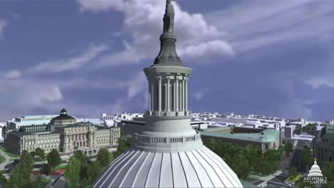 An-Animated-Fly-By-Of-The-United-States-Capitol-Building-In-Washington-Dc