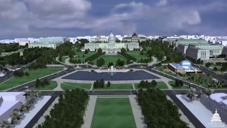 An-Animated-Fly-Over-Over-The-National-Mall-In-Washington-Dc