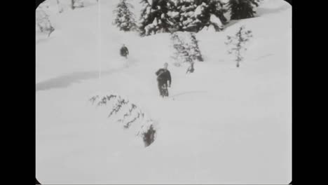 Avalanches-In-The-Canadian-Rockies-In-1957