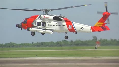 A-Coast-Guard-Helicopter-Takes-Off-On-Its-Way-To-A-Mission