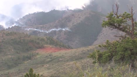 Fixed-Wing-Aircraft-Make-Fire-Retardant-Drops-On-The-High-Park-Fire-Burns-In-Colorado