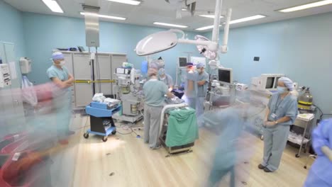 Time-Lapse-Shot-Of-A-Surgery