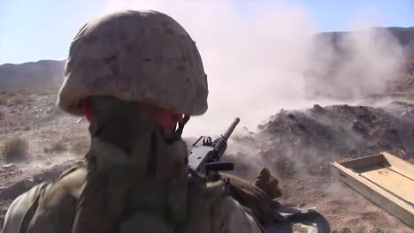 Marines-Fire-The-M240-Machine-Guns-In-A-Training-Exercise-In-Afghanistan