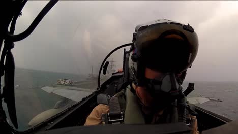 Pov-Shot-From-Jet-Fighter-Plane-Taking-Off-From-An-Aircraft-Carrier