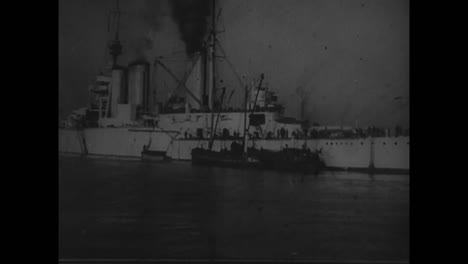 A-British-Navy-Vessel-In-1918