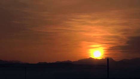 A-Us-Base-In-The-Remote-Afghan-Desert-At-Sunset-Or-Sunrise
