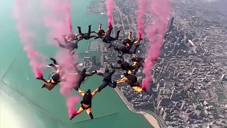 Pov-Go-Pro-Skydiving-Footage-Of-The-Us-Army-Golden-Knights-Parachuting-Team-1