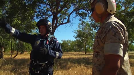 Royal-Australian-Air-Force-Military-Personnel-Attend-To-A-Victim-In-The-Outback