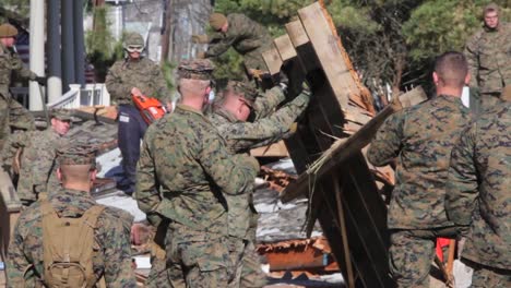 Marines-And-Army-Troops-Search-Through-Ruined-Homes-Following-Hurricane-Sandy