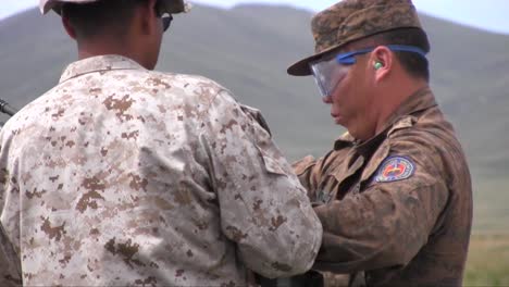 Us-Soldiers-Train-Mongolian-Police-Commando-Teams-And-Armed-Forces-At-A-Firing-Range