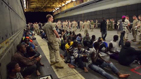 African-Refugees-Are-Rescued-By-An-American-Ship-And-Sailors-In-The-Mediterranean-3