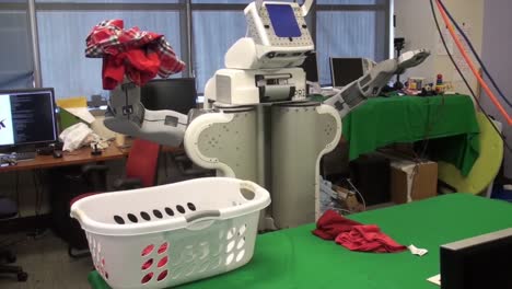 An-Autonomous-Robot-Does-Its-Own-Laundry-In-A-Laboratory-At-The-National-Science-Foundation