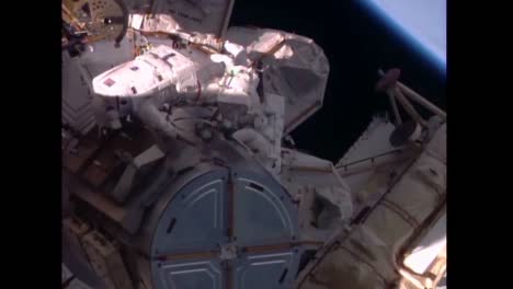 Astronauts-Perform-A-Spacewalk-From-The-International-Space-Station
