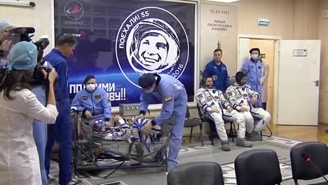 Russian-Cosmonauts-Are-Readied-For-Space-Flight-To-The-International-Space-Station-3