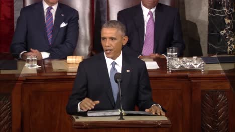 Barack-Obama-Speaks-About-Climate-Change-Before-Congress-At-The-State-Of-The-Union-Address