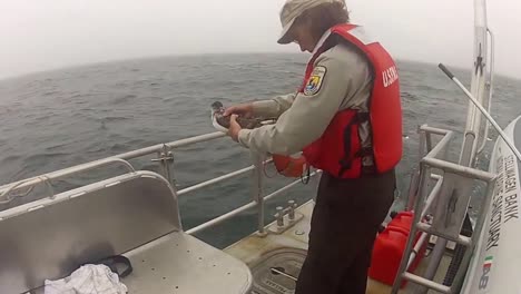 The-Us-Fish-And-Wildlife-Service-Releases-Shearwater-Seabirds-From-A-Boat-After-Tagging