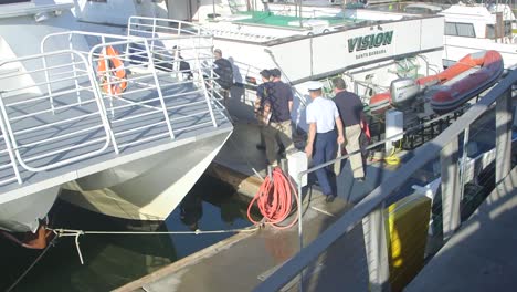 Agents-From-The-Ntsb-Tour-A-Similar-Boat-To-The-Conception-In-Santa-Barbara-Harbor-Following-A-Disastrous-Dive-Boat-Fire
