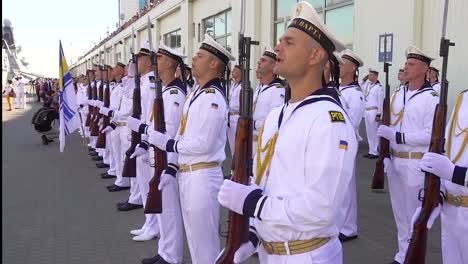 The-President-Of-Ukraine-Volodymyr-Zelensky-Celebrates-Ukraine-Navy-Day-In-Odesa-With-Us-Navy