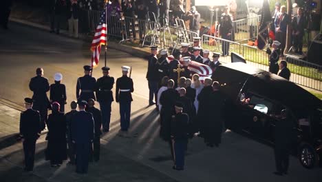 George-Hw-Bush-41St-President-Of-The-United-States-Funeral-Church-Of-St-Martins-Casket-Arrival