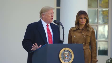 Us-President-Donald-Trump-And-Melania-Trump-Pardon-Thanksgiving-Turkey-At-White-House-And-Celebrate-The-Holiday