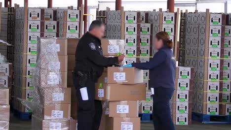 Customs-And-Border-Patrol-Agents-Inspect-Cargo-At-The-Us-Mexico-Border-Customs-Area-Commercial-Inspection-Facility-In-Nogales-Arizona
