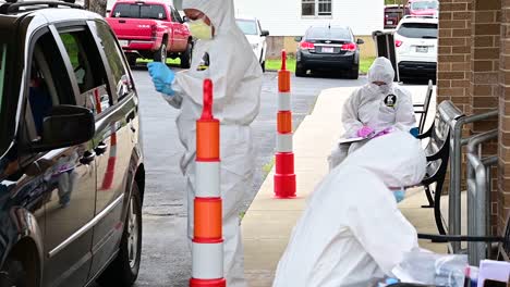 Covid19-Coronavirus-Patients-Are-Tested-At-A-Drive-Thru-Clinic-By-National-Guard-Of-Tennessee-9