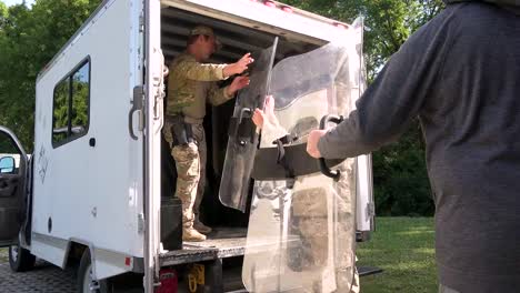Georgia-National-Guard-Load-Into-An-Unmarked-Van-In-Atlanta-Georgia-And-Head-Out-To-Oversee-During-The-George-Floyd-Black-Lives-Matter-Protests