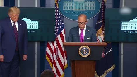 Us-Economic-Advisor-Larry-Kudlow-Addresses-The-Press-About-Used-Car-Sales-Manufacturing-Indexes-Economic-Recovery-And-The-Booming-Economy