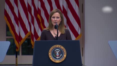 Supreme-Court-Justice-Nominee-Amy-Coney-Barrett-Speaks-In-The-White-House-Rose-Garden-Which-Became-A-Covid-19-Coronavirus-Superspreader-Event-2
