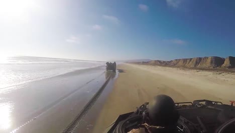 Us-Marines-Practice-An-Assault-Amphibious-Vehicle-Landing-At-Red-Beach-Camp-Pendleton-California-2