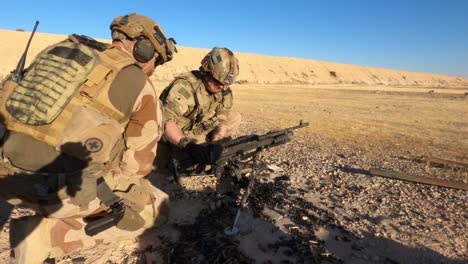 Us-Army-Infantrymen-And-Norwegian-Soldiers-Conduct-A-Joint-Live-Fire-Exercise-At-Al-Asad-Air-Base-In-Iraq