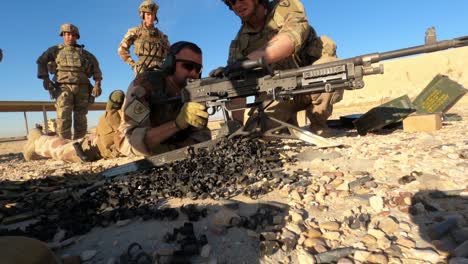 Us-Army-Infantrymen-And-Norwegian-Soldiers-Conduct-A-Joint-Live-Fire-Exercise-At-Al-Asad-Air-Base-In-Iraq-2