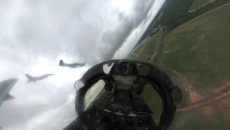 F16-Viper-And-51-Mustang-From-Cockpit-Of-A10-thunderbolt-During-A-Heritage-Flight-Over-Sumter-South-Carolina-1