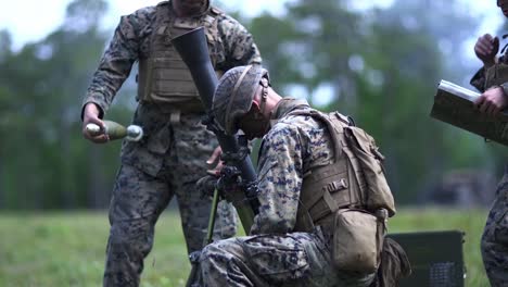 Us-Marines-Fire-Mortar-Rounds-During-Battalion-Field-Exercise-To-Sharpen-Artillery-And-Expeditionary-Skills-Camp-Lejeune-Nc-2