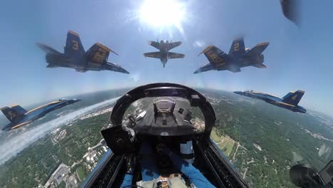 Aerial-From-the-Cockpit-Of-A-Navy-Blue-Angel-Flying-In-Formation-Honoring-Covid-19-Responders-Atlanta-Ga