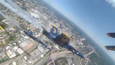 Aerial-From-the-Cockpit-Of-A-Navy-Blue-Angel-Flying-In-Formation-Honoring-Covid-19-Responders-Atlanta-Ga-1