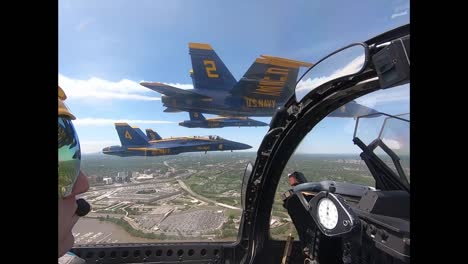 Aerial-From-the-Cockpit-Of-A-Navy-Blue-Angel-Flying-In-Formation-Honoring-Covid-19-Responders-Washington-Dc