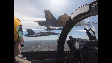 Aerial-From-the-Cockpit-Of-A-Navy-Blue-Angel-Flying-In-Formation-Honoring-Covid-19-Responders-Washington-Dc-2