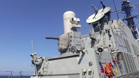 Arleigh-Burke-Class-Guided-Missile-Destroyer-Uss-Sterett-Fires-Its-Close-In-Weapons-System-(Ciws)-During-Livefire-Exercise