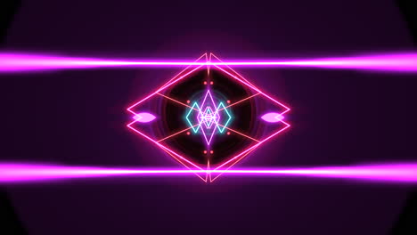Motion-abstract-neon-geometric-shape-in-space-laser-club-background-2