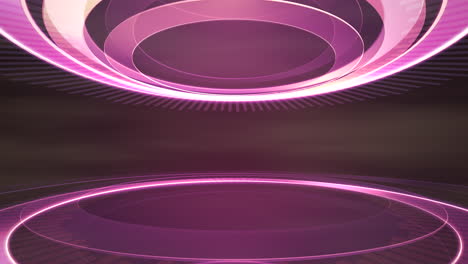 Intro-news-graphic-animation-in-studio-with-circular-shapes-abstract-background