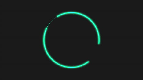 Animation-abstract-neon-green-circle-motion-disco-background