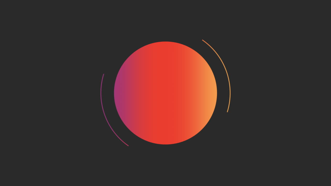 Premium stock video - Motion geometric gradient yellow and red circles ...