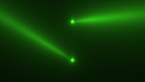 Animationsbewegung-Grün-Leuchtende-Scheinwerferstrahlen-Auf-Dunklem-Hintergrund-In-Stufe-3-Stage