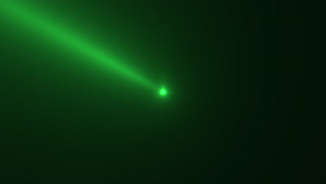 Animationsbewegung-Grün-Leuchtende-Scheinwerferstrahlen-Auf-Dunklem-Hintergrund-In-Der-Bühne