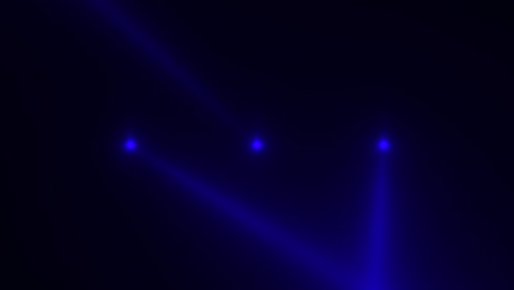 Animationsbewegung-Blau-Leuchtende-Scheinwerferstrahlen-Auf-Dunklem-Hintergrund-In-Der-Bühne