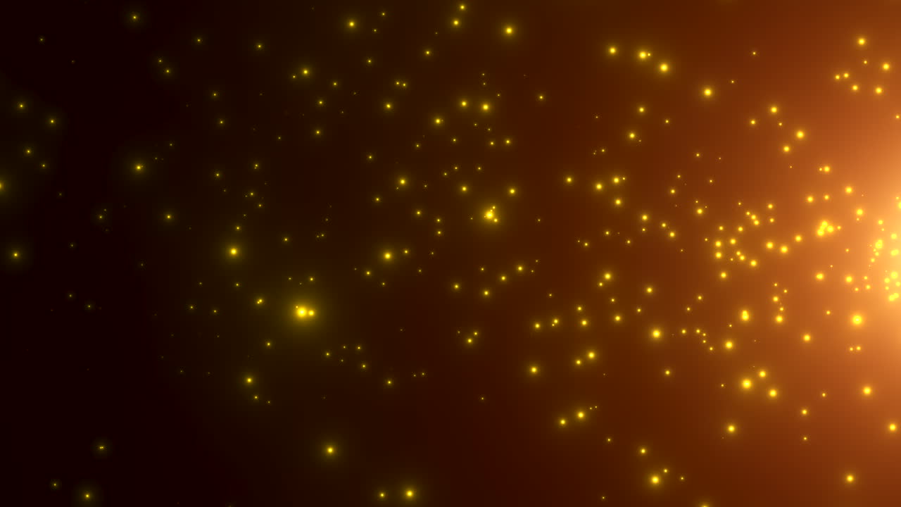 Premium stock video - Motion gold particles and stars in galaxy ...