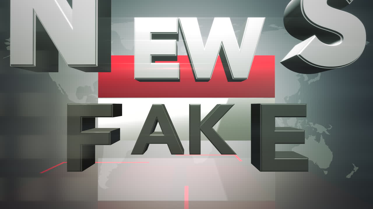Premium stock video - Animation text fake news and news intro graphic ...