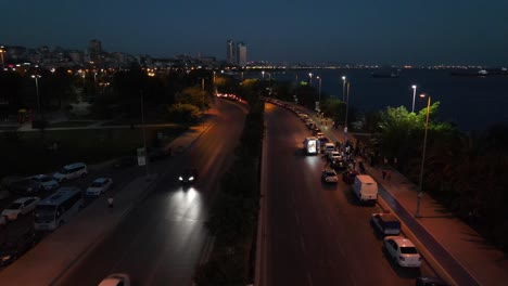 Evening-Night-City-Traffic-Aerial-Drone